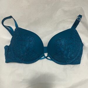 Victoria Secret Bombshell Lace Teal Bra
